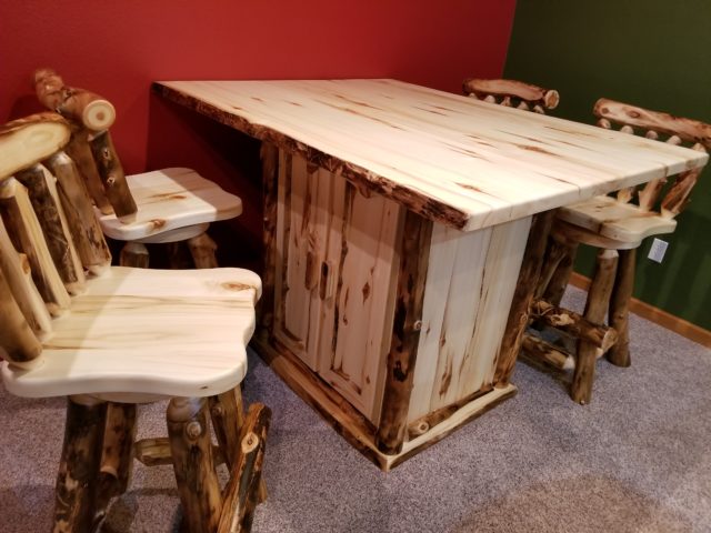 Aspen Custom Pub Table Cabin Creations Phillips Wi